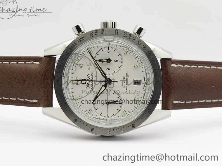 1221 Speedmaster ’57 Co-Axial OMF 1:1 Best Edition White Dial Silver Markers A9300 (Free Leather Strap) Efficient 8133